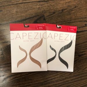 Capezio Tan & Black Ultra Soft Transition Tights